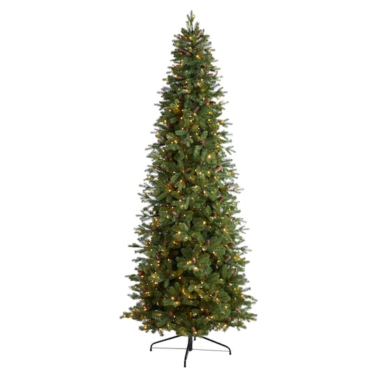 10ft. Pre-Lit Fraser Fir Artificial Christmas Tree, Color Changing LED Lights